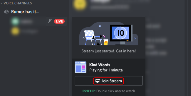 Discord Join Stream