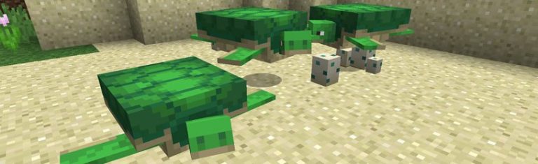 Minecraft: Cómo criar tortugas: ¡bebés, escudos y huevos para incubar!