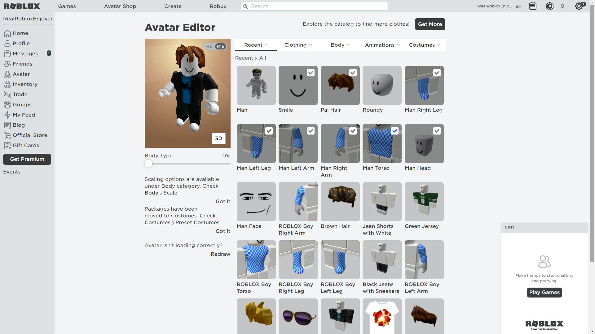 Avatar De Roblox Como Personalizar Tu Personaje De Roblox Solo Descargas - mi avatar en roblox