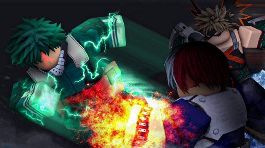 Un personaje de pelo verde con manos relámpago lucha contra un personaje pelirrojo con puños llameantes