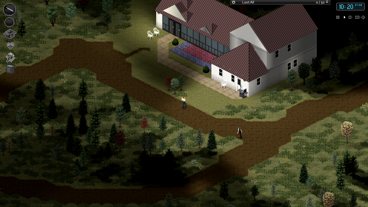 Captura de pantalla de Slocan Lake, un mod de mapa en Project Zomboid