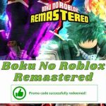 Códigos Boku No Roblox Remastered (1 código) septiembre de 2021