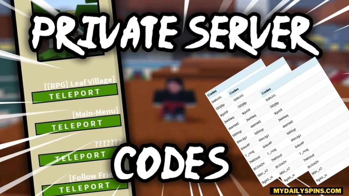 Nimbus Private Server Codes For Shindo Life