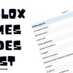 Lista de códigos de Roblox Games (fácil de buscar)